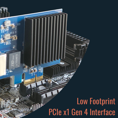 RTL8127 10Gbase-T PCIe Gen 4 x1 Low Power Network Interface Card