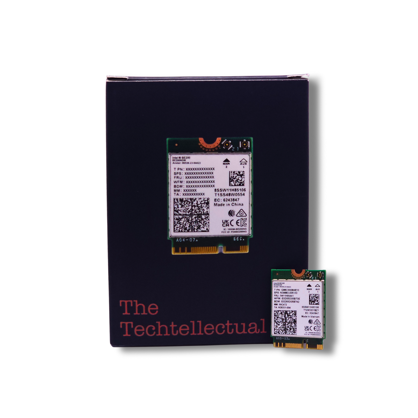 Intel Wireless BE200 NIC, Gigabit Tri-Band Wi-Fi 7, IEEE 802.11a/b/g/n/ac/be/ax Standard, Bluetooth 5.4 WiFi Card