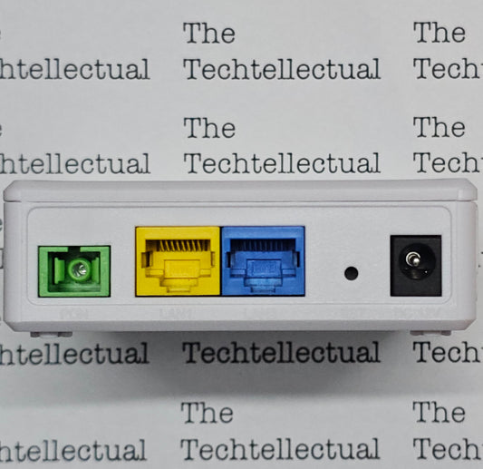 2.5GbE capable V2802RH ONU with a clear view of the UPC connector